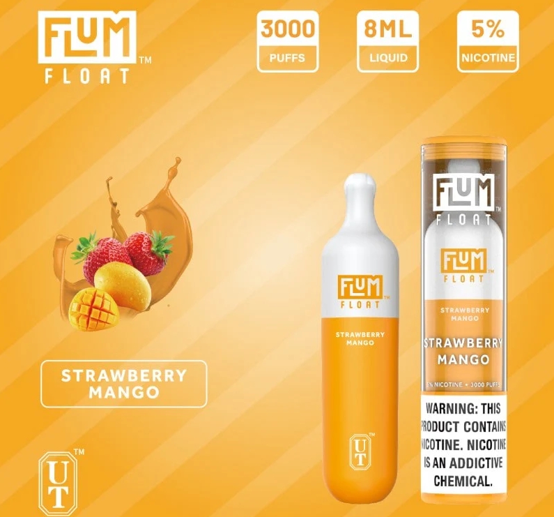 FLUM FLOAT 3000 zaciągnięć Vape - mango truskawkowe: egzotyczny duet, kt&oacute;ry podbija polski rynek w 2025 roku